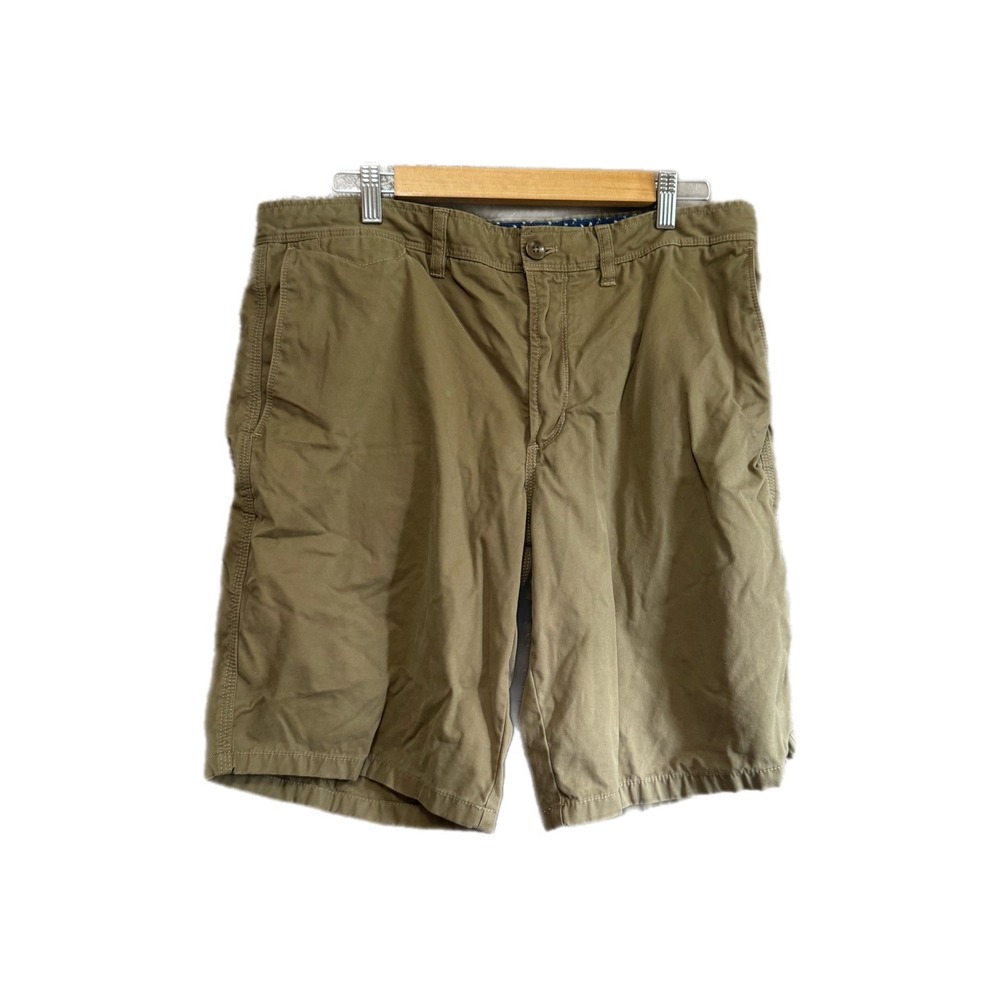 Banana Republic Aiden Short Mens 34 Khaki Excellent Slim Fit Chino Cotton